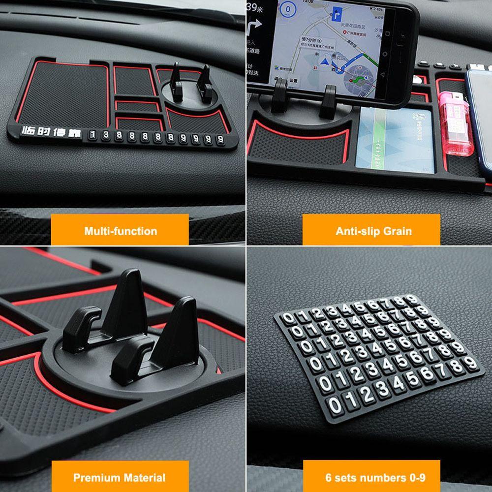 Giá Đỡ Điện Thoại Chống Trượt 4 Trong 1 Cho Xe Hơi