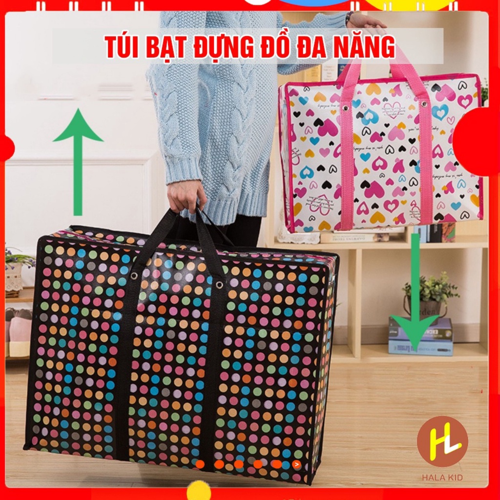 TÚI BẠT CÓ DÂY KÉO SIZE TO QUAI VIỀN ĐÁY NHIỀU SIZE