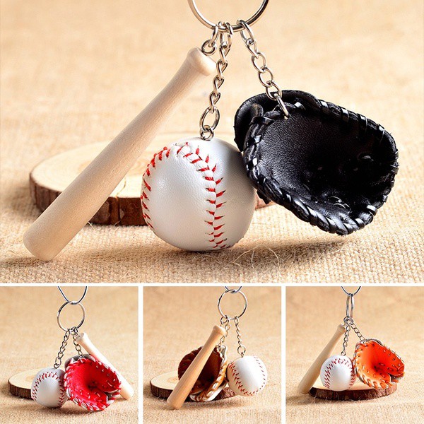 Móc khoá phong cách bóng chày mini