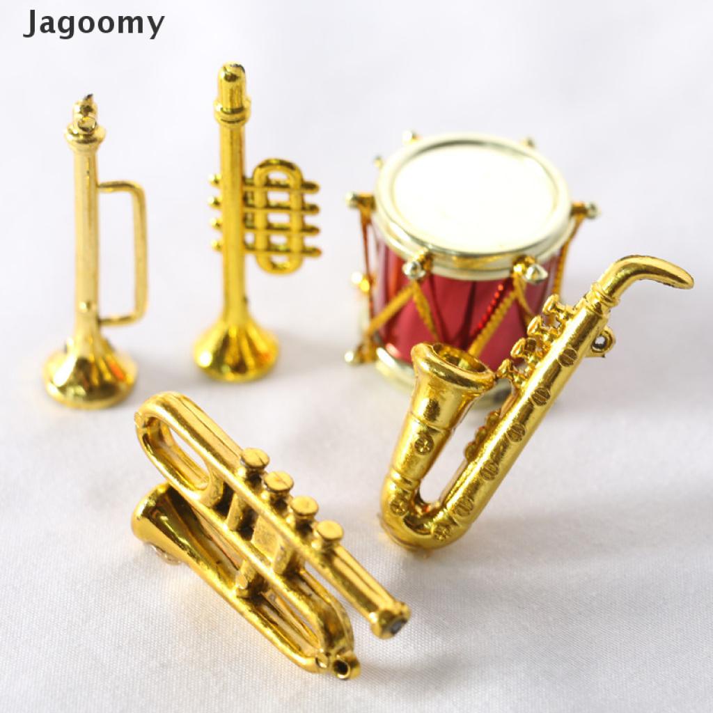 Đồ Chơi Mô Hình Nhạc Cụ Đánh Trống / Kèn Trumpet / Đàn Guitar / Violin Cho Nhà Búp Bê