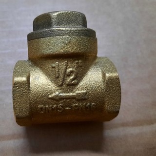 Van 1 chiều lá lật bằng đồng Italy art.130 phi 21 phi 27 phi 34