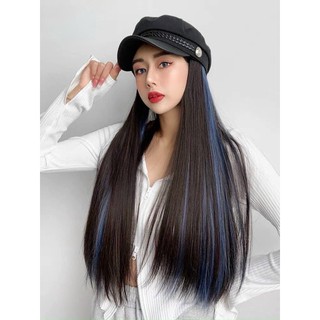 tóc mũ thẳng light xanh cao cấp
