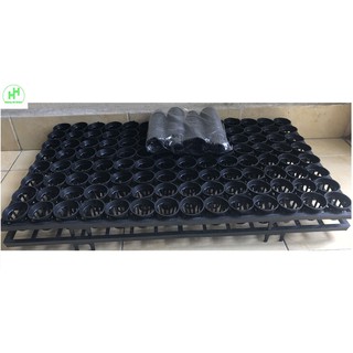 Combo 2 Vỉ Nhựa Đựng Chậu Mô 4cm – 224 Rọ Trồng Hoa Lan