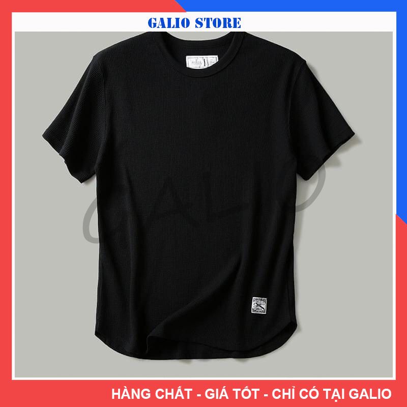 Áo phông ngắn tay, Áo thun nam xốp cổ tròn thoáng mát mặc hè cực đẹp - GALIO