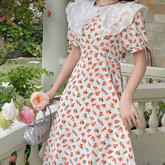 đầm midi đầm hồng váy hoa nhí vintage váy tiểu thư sang chảnh đầm tay phồng đầm khoét eo đầm bigsize nữ váy nữ xinh đầm vintage váy nữ xinh váy đi chơi đầm đi tiệc đầm nữ