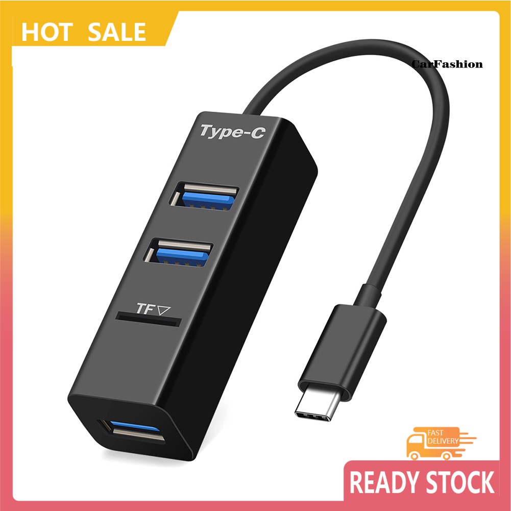 Bộ Chia 3 Cổng Usb 2.0 Tích Hợp Đầu Đọc Thẻ Nhớ Tf Cho Pc Laptop