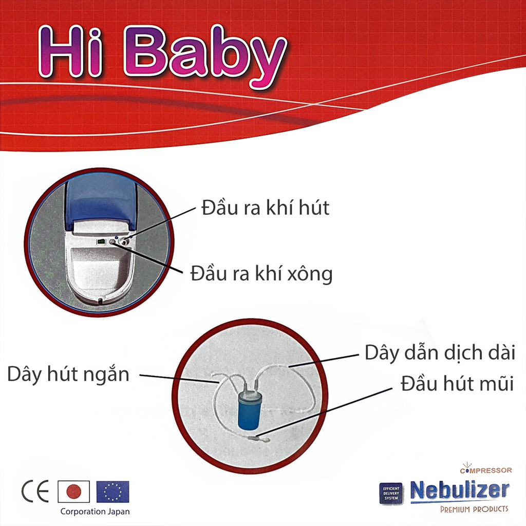 [CÔNG NGHỆ NHẬT] Máy xông hút mũi 2 trong 1 – Bảo hành 10 năm - Chuyên điều trị viêm phổi, viêm phế quản, viêm xoang