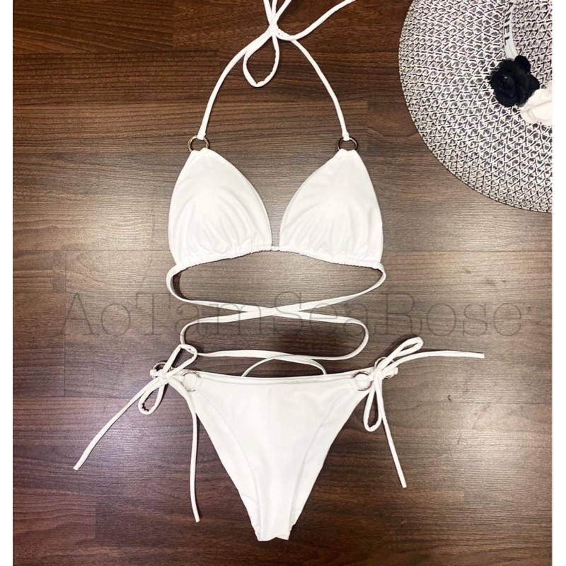 Bikini cao cấp 2 mảnh có dây thắt eo có mút ngực hot hit 2021