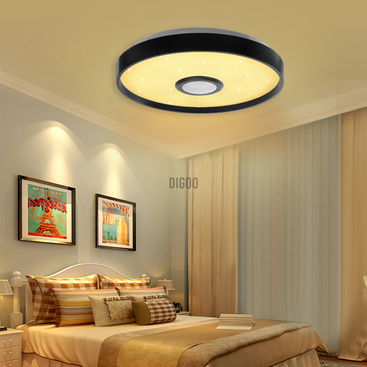 34CM 36W colorful APP remote control bluetooth music ceiling light