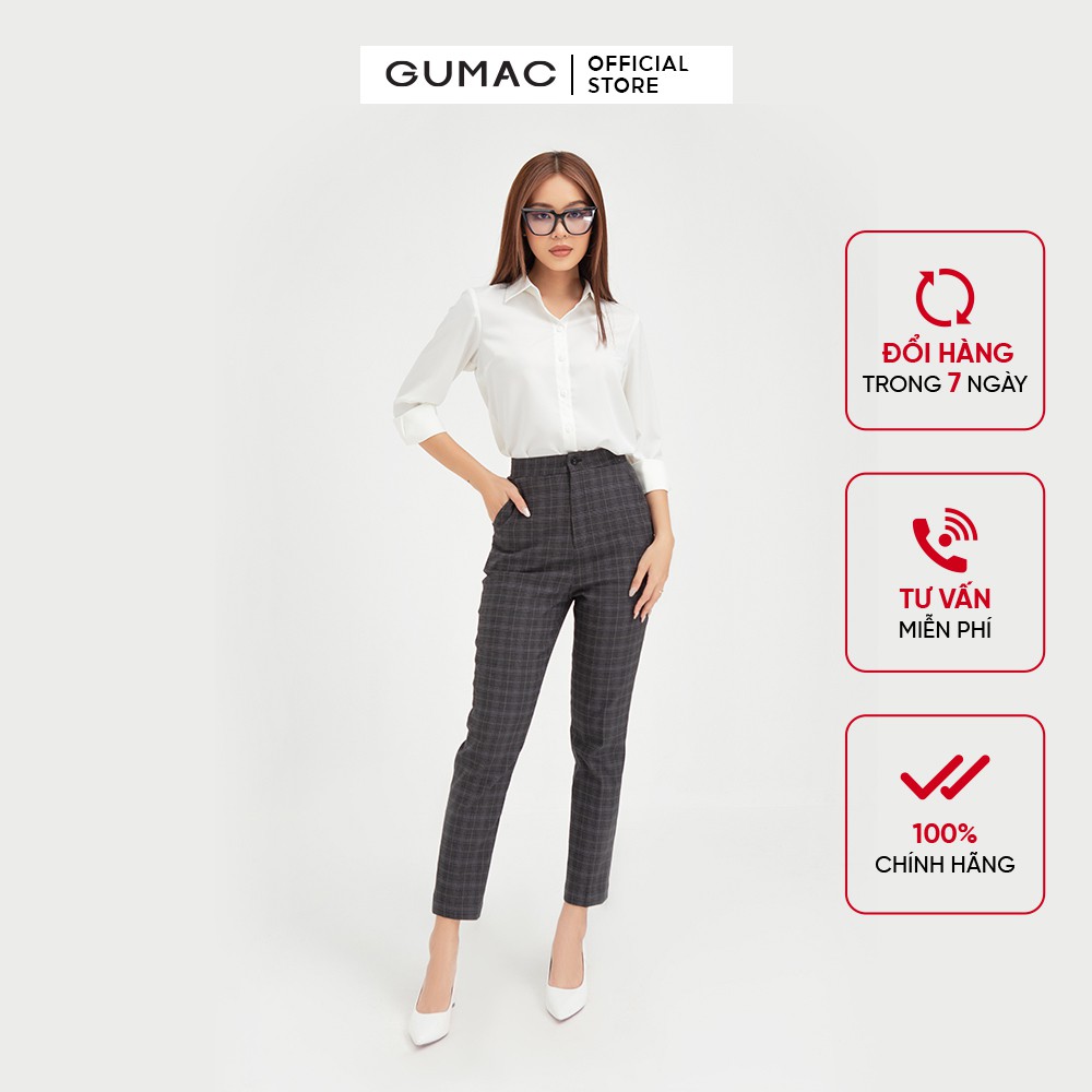 [Mã WABRGU100 giảm 15% đơn 249K tối đa 100k] Áo sơ mi nữ from cơ bản GUMAC thiết kế công sở, basic nhiều màu AB403 | BigBuy360 - bigbuy360.vn