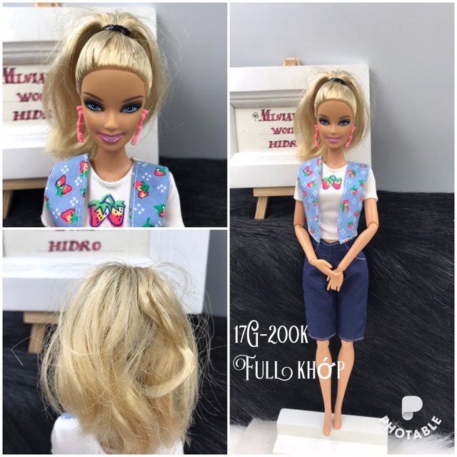 Búp bê Barbie chính hãng. Barbie khớp tay chân. Mã Barbie17