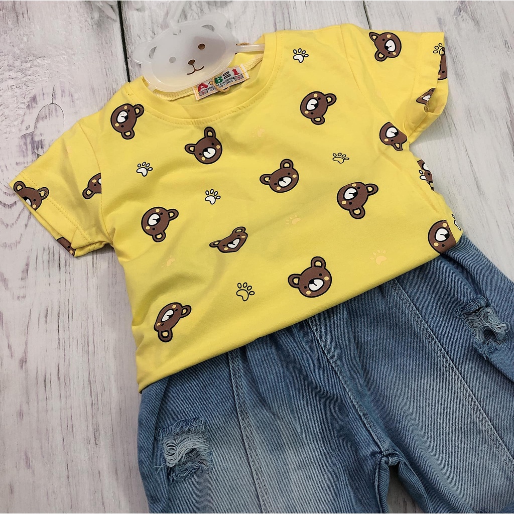 [XẢ HÀNG] Bộ Quần Áo Bé Trai - Hoạ Tiết In Cá Heo Ngộ Nghĩnh - Hàng Quảng Châu Cao Cấp