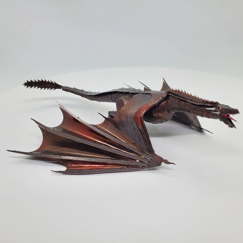 Mô Hình Lắp Ghép 3D Kim Loại Rồng Lửa Drogon