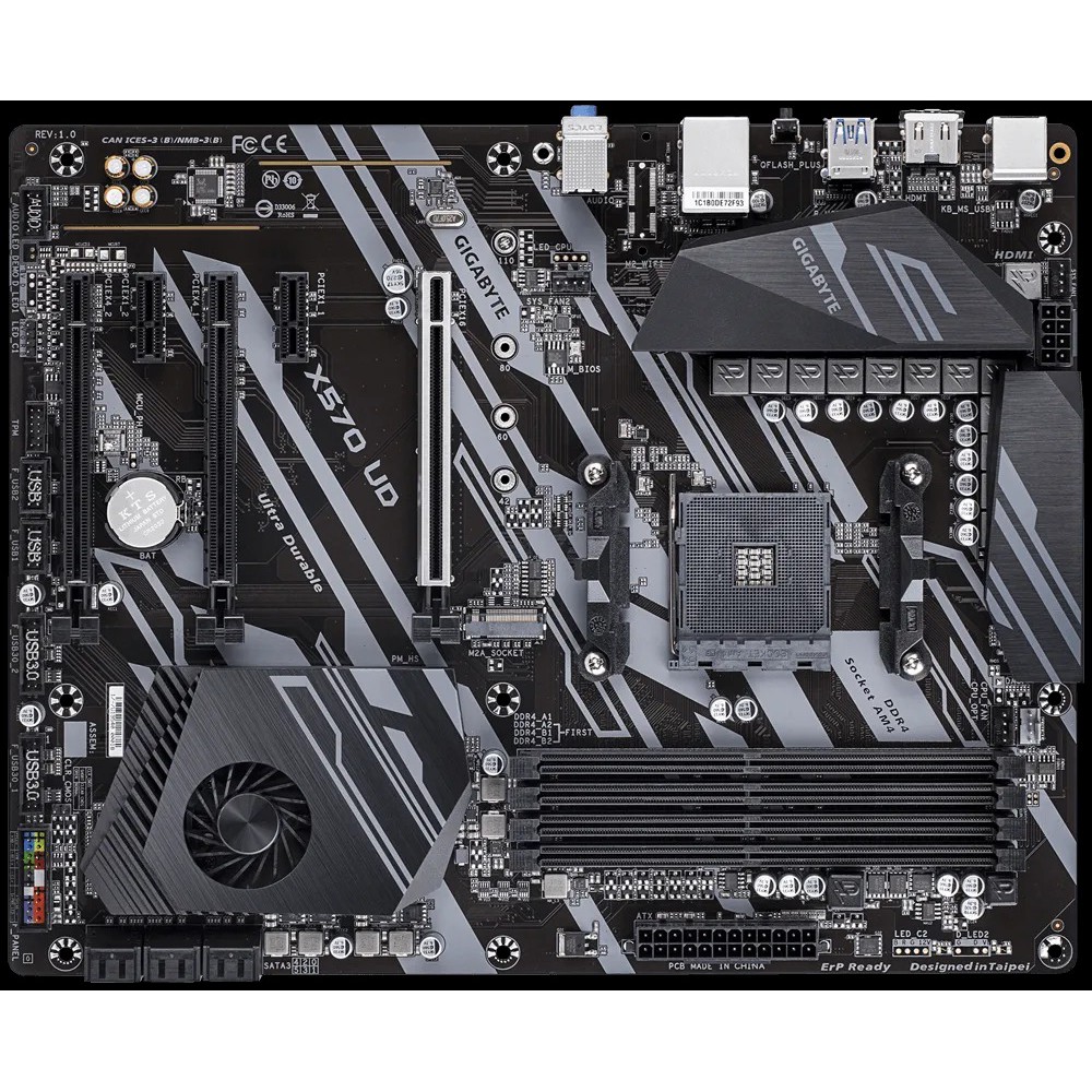 Asus TUF X570 Plus, Gigabyte X570 UD - Bo mạch chủ nền tảng AMD socket AM4