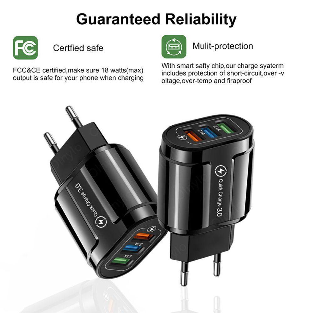 Củ Sạc Nhanh 18w 3.0 4.0 Cổng USB Cho Điện Thoại