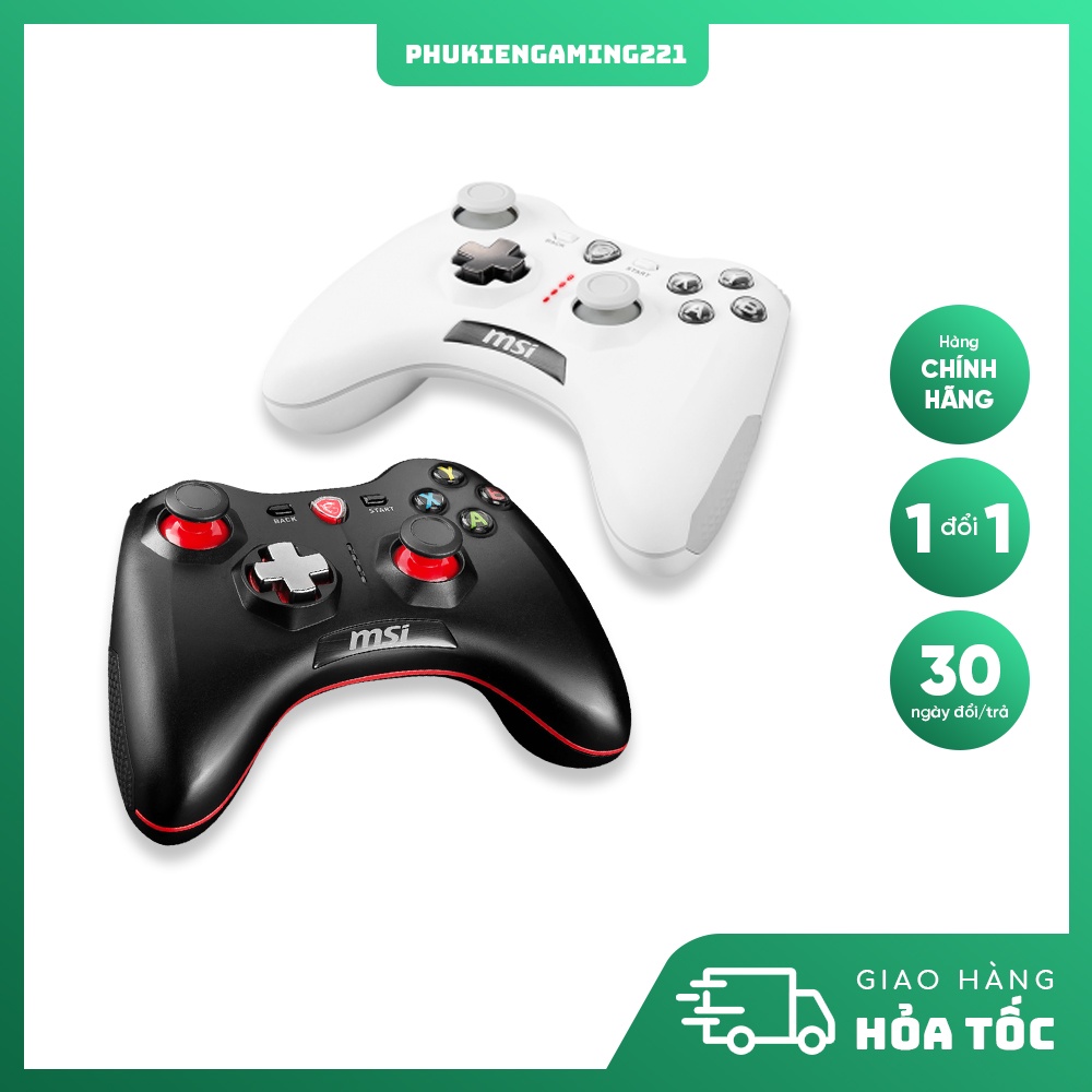 Tay Cầm Chơi Game Không Dây - Gamepad MSI GC30 V2 Wireless (phiên bản nâng cấp mới nhất) - Hàng chính hãng
