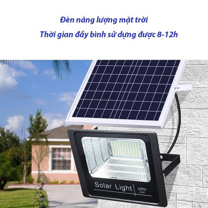 Đèn Năng Lượng Mặt Trời, Đèn LED Solar Light 40W 60W 100W- Đèn LED Sân Vườn Ngoài Trời Công Nghệ Cao