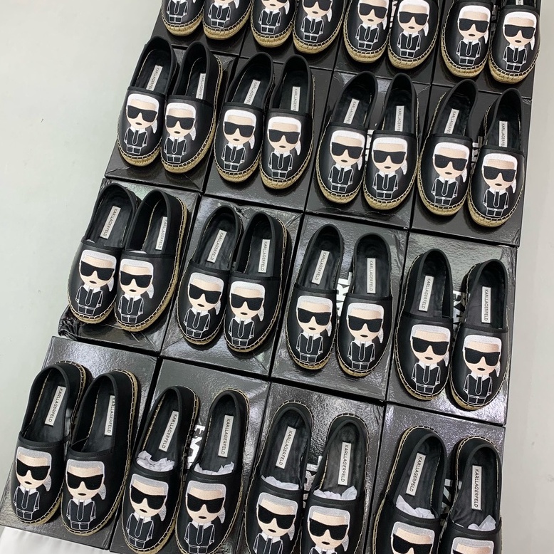 Giày Slipon cói K.a.r.l dân chơi logo thêu dập nổi LA 2022 on web fullbox size 38-44