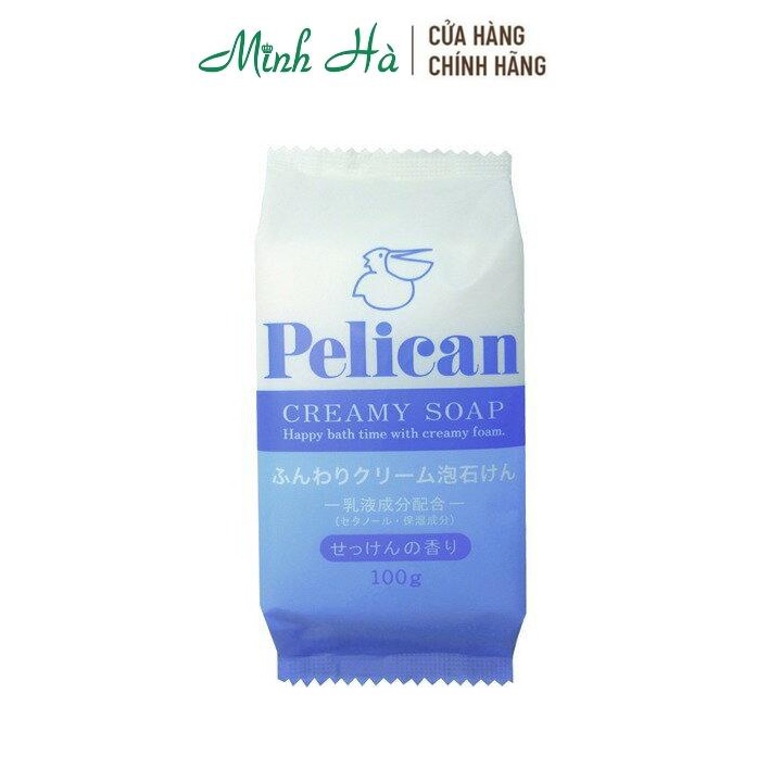 Xà phòng Pelican Creamy Soap 100g chiết xuất từ dầu cọ