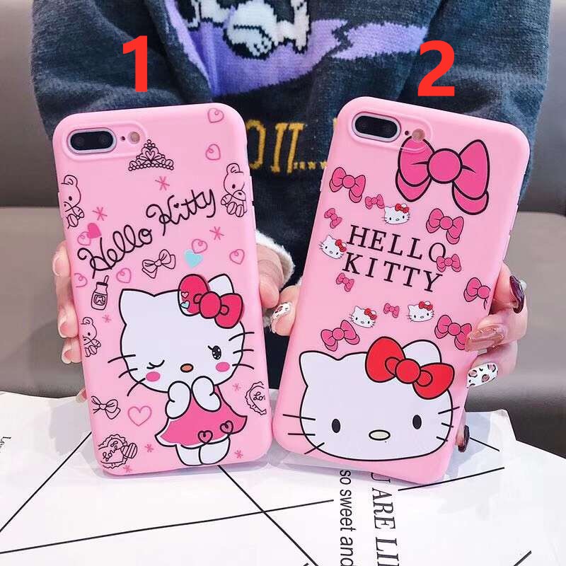 Hsm Cute Realme C11 5 5i C3 Oppo A15 A53 A15S A92 A12 A31 A91 A9 2020 A5 2020 F11pro A1k K3 A5s F5 F7 F9 A37 A3s A7 Hello Kitty Case with Rope and Holder