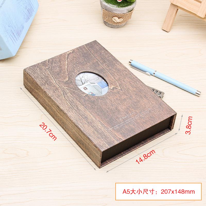 Sổ Nhật Ký Khóa Mật Khẩu Phong Cách Retro
