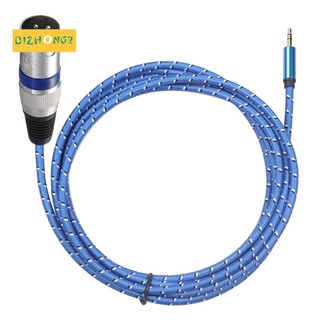 Dây Cáp Âm Thanh Bện Sợi 3Meter/9.8Ft 3.5mm TRS Sang XLR 3Pin