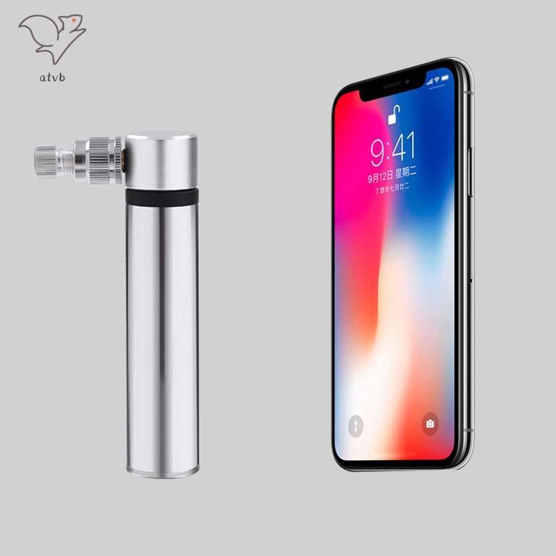 Ống Bơm Xe Đạp Mini Bằng Hợp Kim Nhôm Áp Suất Cao Có Thể Thay Đổi Tiện Dụng
