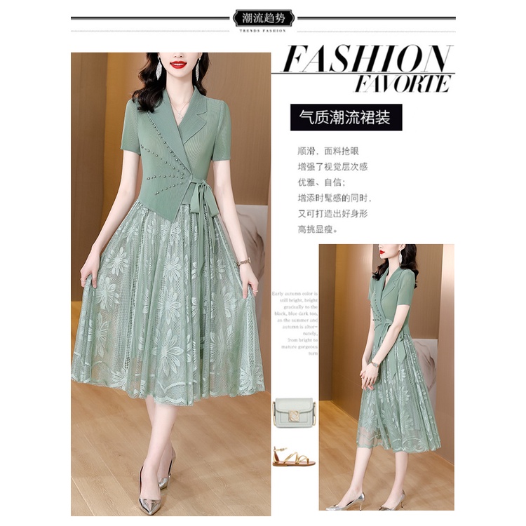 Đầm Ren Cao Cấp Phong Cách Phương Tây Thời Trang Mùa HèDành Cho Nữ