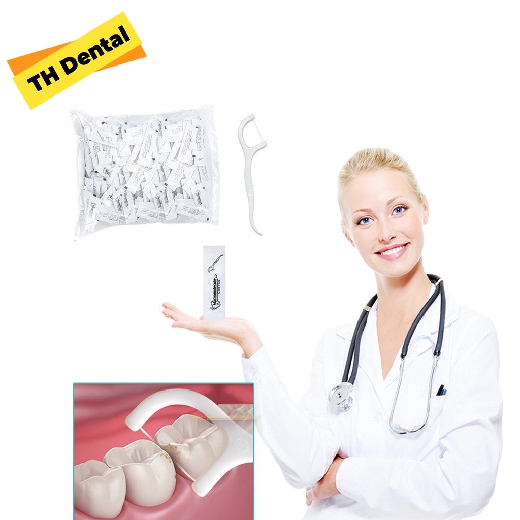 Tăm chỉ nha khoa chăm sóc răng miệng