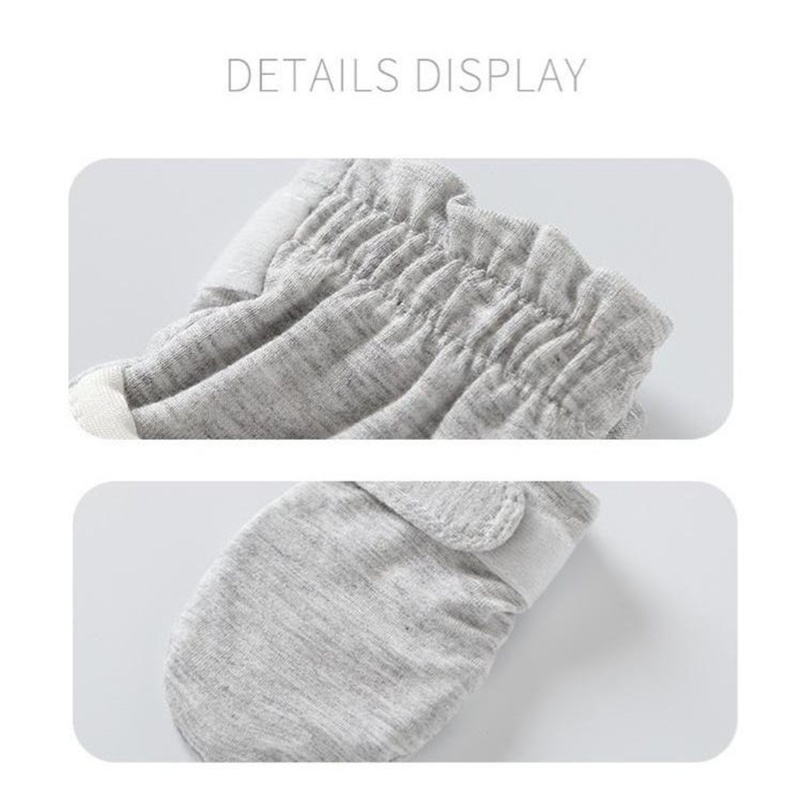 1 Đôi Găng Tay Cotton Mềm Mại Bảo Vệ Chống Xước Cho Bé Sơ Sinh