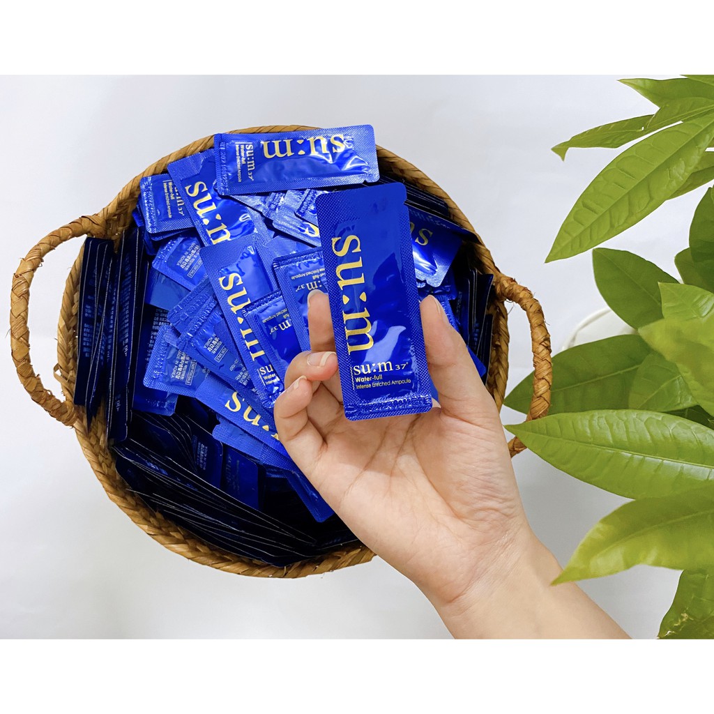 Tinh chất huyết thanh sum xanh đậm đặc siêu tái tạo da cấp nước căng bóng - Sum37 Water Full Intense 1ml mẫu mới 2021 | BigBuy360 - bigbuy360.vn