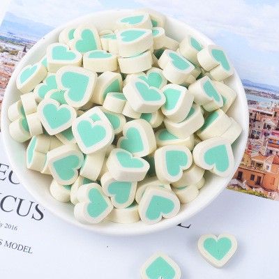 Sticker trái tim hai màu - phụ kiện handmade ốp lưng