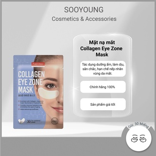 Mặt nạ dưỡng mắt purederm collagen eye zone mask 30 miếng, giảm quầng thâm mắt