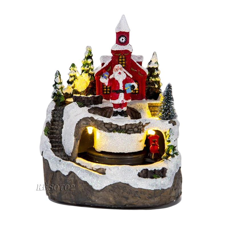 [Kesoto2] Tượng Nhựa Resin Trang Trí Giáng Sinh Cho Phòng Ngủ Nhà Hàng Kỳ Nghỉ