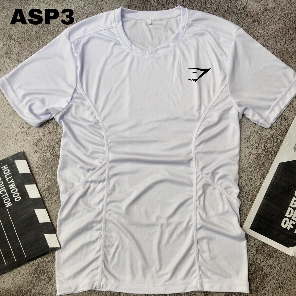 -ÁO THUN PHỐI SƯỜN logo shark ép nhiệt,thun lạnh,mặc mát.hình thật.