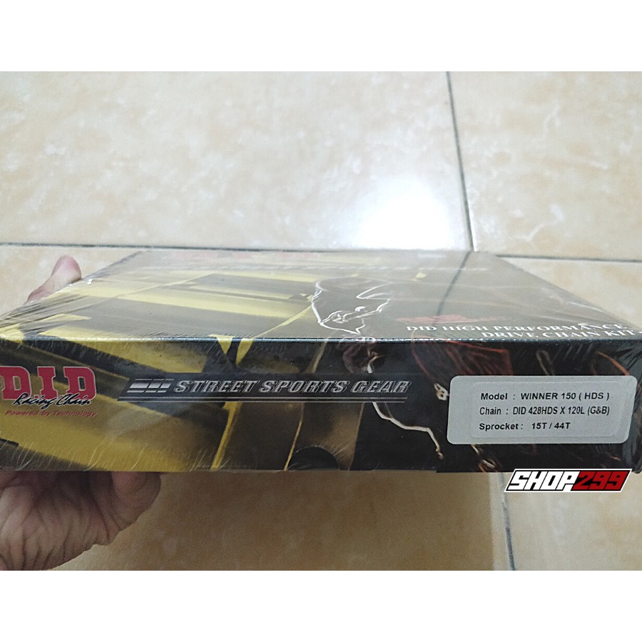 BỘ NHÔNG SÊN DĨA D.I.D NHẬP THÁI LAN CHÍNH HÃNG CHO WINNER 150 / WINNER X - VÀNG