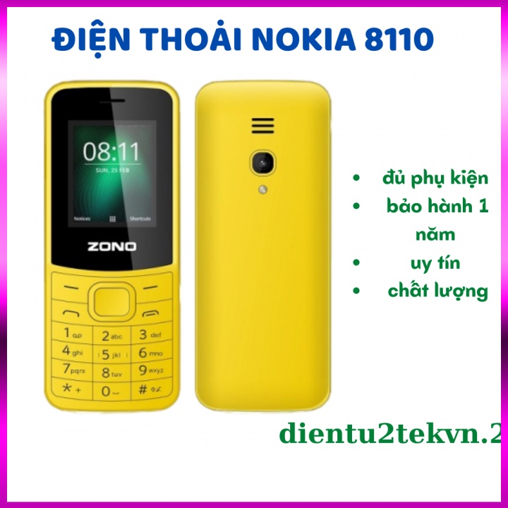 Điện thoại nokia 8110 nắp trượt giá rẻ bảo hành 12 tháng