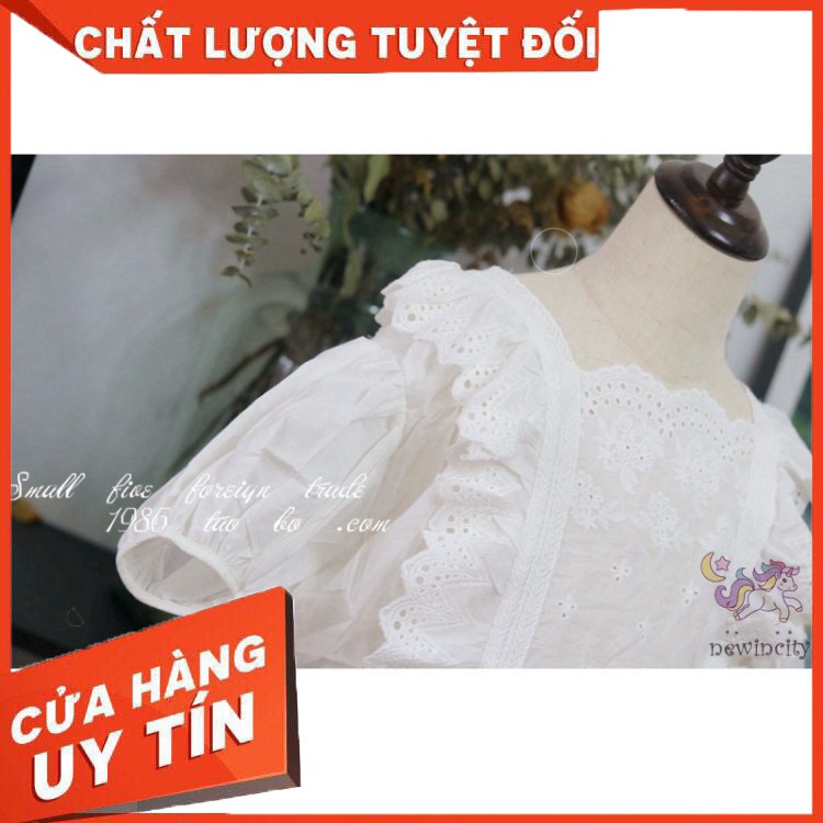 Set Áo Thun Tay Ngắn & Chân Váy Jean Cho Bé Gái - Hàng nhập khẩu
