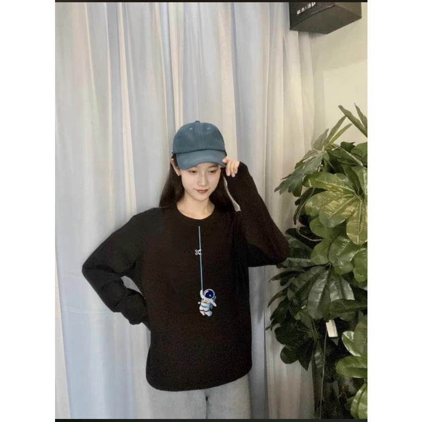 ÁO SWEATER NỈ UNISEX IN PHI HÀNH GIA ĐU DÂY CỰC ĐẸP NHIỀU MÀU