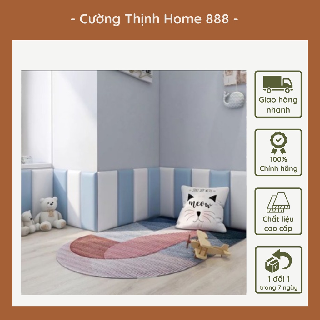 Tấm Ốp Bọc Đệm Cách Âm Trang Trí Phòng Cao Cấp Chất Liệu Gỗ Plywood Siêu Bền Khổ 20cm X 40cm