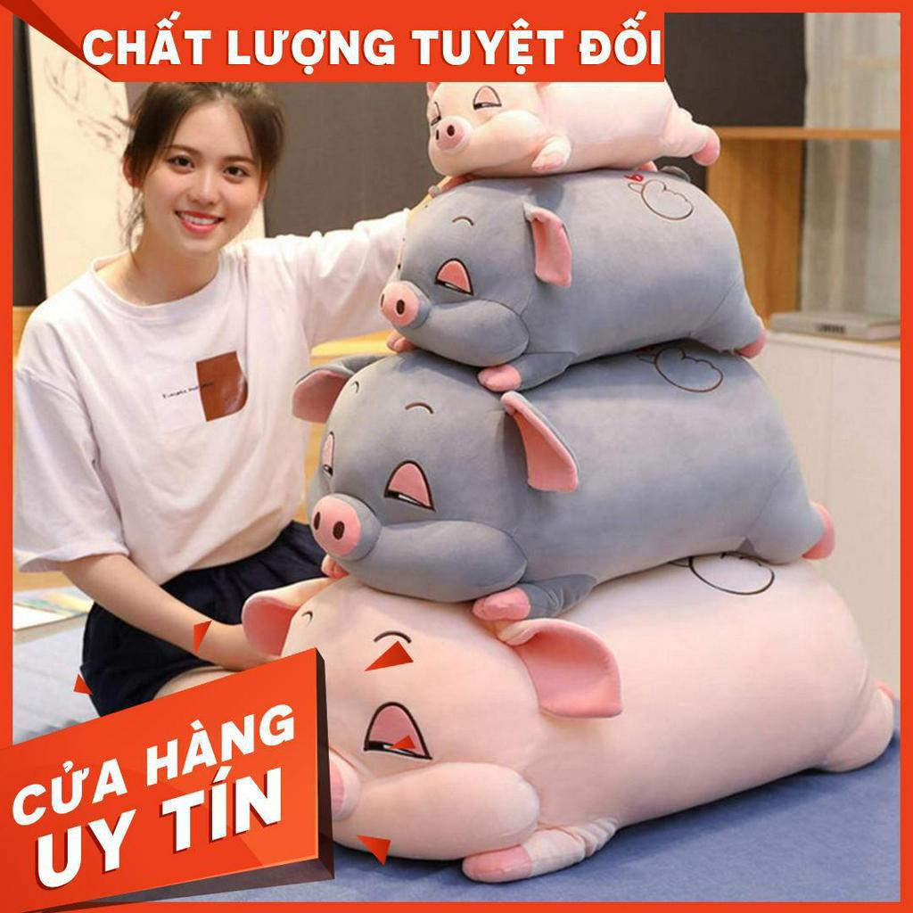 Gối Ôm Hình Heo Lười Dễ Thương Chất Liệu Mềm Mịn - Không Kèm Chăn Mới 2020