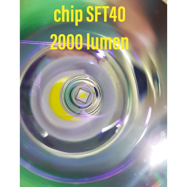 Đèn pin c8+ led sft40 quang thông 2400 lumen chiếu xa 700m