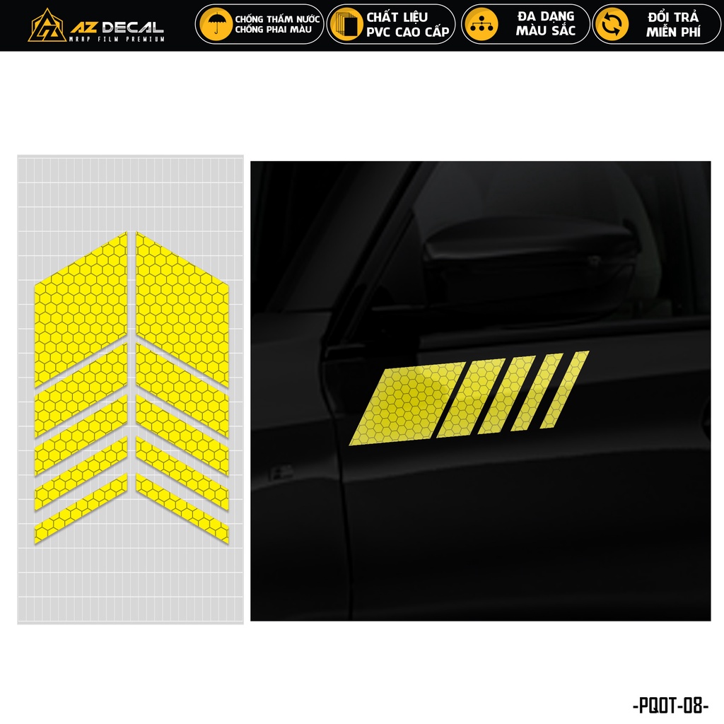 Tem Phản Quang Ô Tô Mẫu Cờ Italy, Đức, Pháp, Performance | PQOT-08 | Decal Dán Cửa Xe Cản Sau Kính Lái Xe Hơi Oto ...