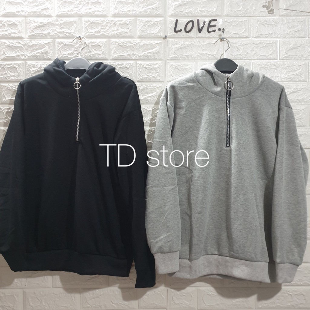 Áo sweater mix dây kéo cực chất