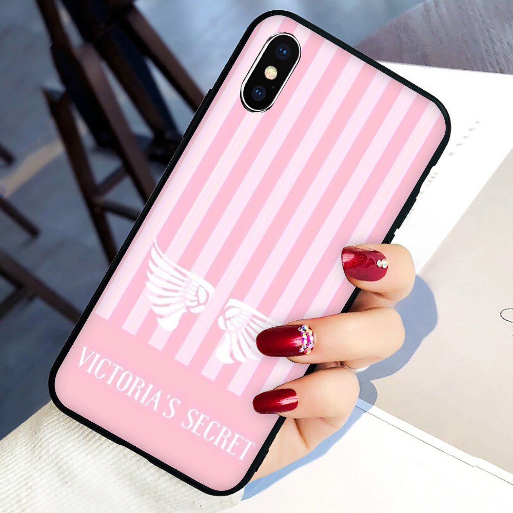 Victoria's Secret Soft Black TPU Silicone Phone Case for iphone 11 iPhone 11 Pro iPhone 11 Pro Max Anti-fall Back Cover