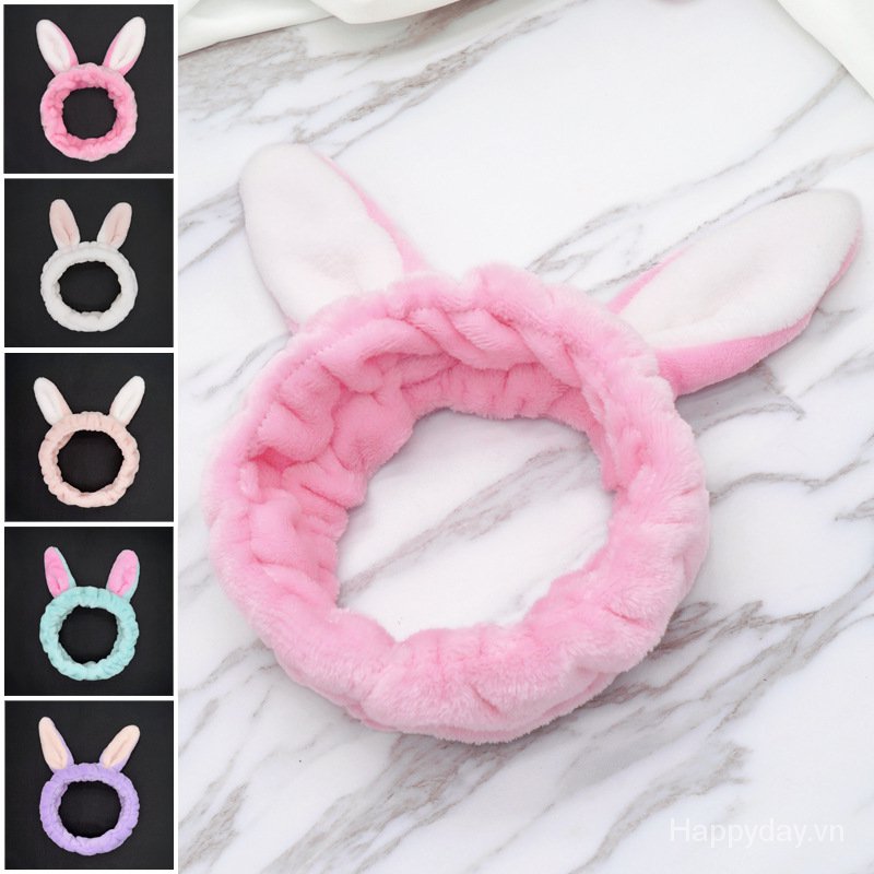 Băng Đô Vải Nỉ Bản Rộng Co Giãn In Họa Tiết Hoạt Hình Kiểu Hàn Quốc Sang Trọng