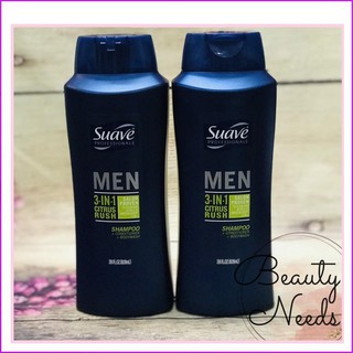 SỮA TẮM, DẦU GỘI XẢ NAM SUAVE MEN 3 IN 1 828ML