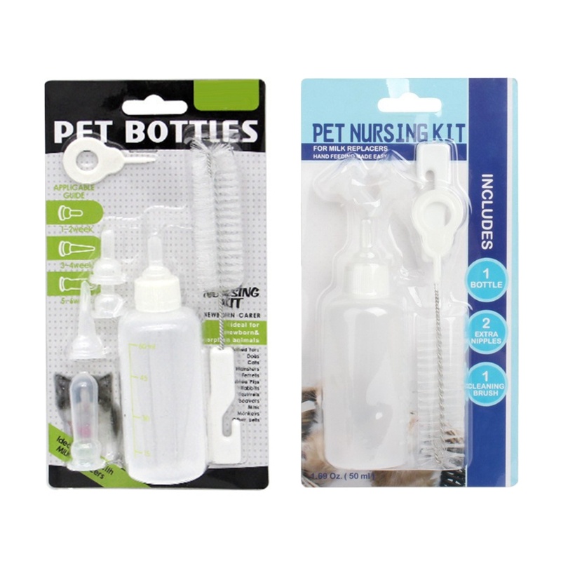 ✿ Bộ Núm Vú Giả Thay Thế Cho Bình Sữa Của Mèo / Heo Guinea / Thỏ