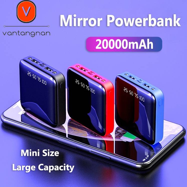 pin sạc dự phòng không dây Mini Mobile Power 20000mAh Mobile Phone External Battery Charger Fast Charging