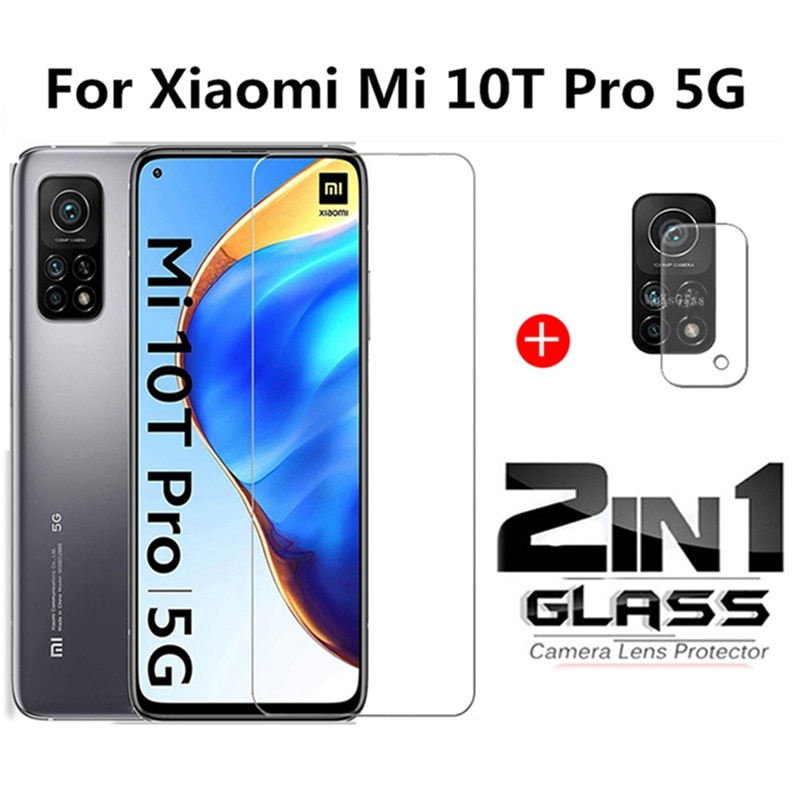 Kính Cường Lực 2 Trong 1 Bảo Vệ Màn Hình Cho Xiaomi Mi 10t Pro 5g Xiaomi Mi10 Mi10T Pro Xiomi10T 6.67 ''